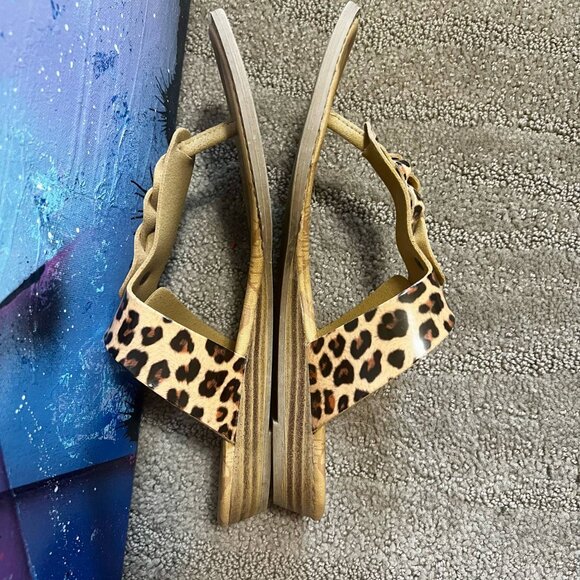 Blowfish Malibu Women’s Sandals Size 7.5 Leopard Strap Buckle - Picture 6 of 9